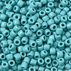 (55) Opaque Turquoise Тохо 8/0 круглые бусины, японский бисер, (55) непрозрачная бирюза, 3 мм, отверстие : 1 мм, Около 1111 шт / 50 г