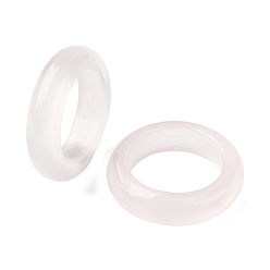 Розовый Cat Eye палец кольца, простые кольца для женщин, туманная роза, 6 мм, размер США 7 1/4 (17.5 мм)