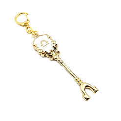 Libra Cosplay Fairy Tail Zinc Alloy Keychain, Lucy Constellation Zodiac Protoss Keychain, Libra, 8.8cm