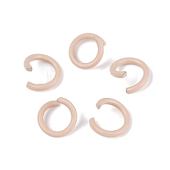 Фора Открытые прыжковые кольца из окрашенного распылением железа, оранжевые, 18 датчик, 6~6.5x1 мм, внутренний диаметр: 4~4.5 мм, Около 11111 шт / 1000 г