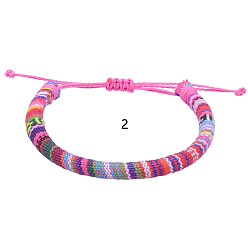 2 Bohemian Ethnic Style Handmade Braided Bracelet for Teens Colorful Surfing Friendship Bracelet