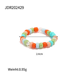 JDR202429 Bracelet Niche Beads Necklace Bracelet Ethnic Wind Ring Never Fading Titanium Steel Bracelet Jewelry