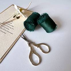 Темно-Зеленый Полиэфирная лента, лентой из органзы, аксессуары для одежды, темно-зеленый, 1-5/8 дюйм (40 мм), около 5.47 ярдов (5 м) / рулон