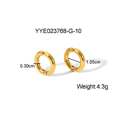 Золотой 304 из нержавеющей стали клипсы, золотые, 10.5x3 мм