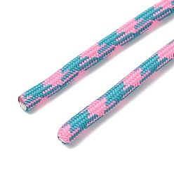 Medium türkis Polycotton-Geflechtschnur mit Innenkern, Runde, für Schnürsenkel, Schlüsselanhänger, Herstellung von Seilarmbändern, Medium türkis, 5 mm, ca. 90~100 Meter/Bündel