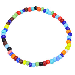 Color mixing Bohemian Style Colorful Glass Bead Bracelet Handmade Jewelry
