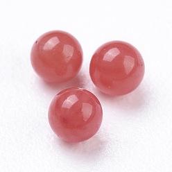 Red Synthetic Howlite Beads, Gemstone Sphere, Dyed, Round, Undrilled/No Hole Beads, Red, 1.8mm