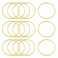 Золотой Латунные соединительные колечки, без никеля , золотые, 25x1 мм
