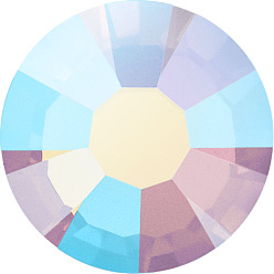 71350 200 Rose Opal AB Камни preciosa® crystal hotfix с плоской основой, чешский хрусталь, круглый(438 11 612 шатон роза вива 12 ®), 71350 200 розовый опал ab, ss 16 (3.8~4 мм)