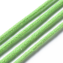 Lime Cotton String Threads, Macrame Cord, Decorative String Threads, for DIY Crafts, Gift Wrapping and Jewelry Making, Lime, 3mm, about 54.68 yards(50m)/roll