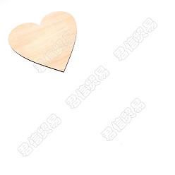 Цвет Древесины Деревянные украшения, для украшения дома подарка партии, сердце, деревесиные, 30x30x0.6 см
