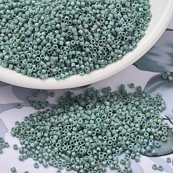 (DB2313) Матовый Непрозрачный Глазированный Морской Опаловый AB Бусины miyuki delica, цилиндр, японский бисер, 11/0, (дБ 2313) матовый матовый глазированный морской опал, 1.3x1.6 мм, отверстие : 0.8 мм, Около 2000 шт / 10 г