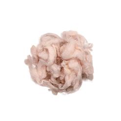 Rose Brumeux Laine à feutrer à l'aiguille, Mèche de laine de fibre pour les matériaux de bricolage, Mèche de feutre aiguilleté pour filer mélangeant des couleurs personnalisées, rose brumeuse, 5mm