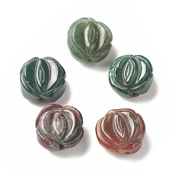 Indian Agate Natural Indian Agate Beads, Flower, 16~19x8~10mm, Hole: 1.2mm