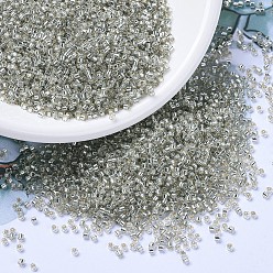 (DB1211) Silverlined Gray Mist MIYUKI Delica Beads, Cylinder, Japanese Seed Beads, 11/0, (DB1211) Silverlined Gray Mist, 1.3x1.6mm, Hole: 0.8mm, about 20000pcs/bag, 100g/bag