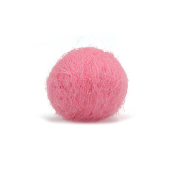 Hot Pink Wool Felt Balls, Pom Pom Balls, for DIY Decoration Accessories, Hot Pink, 20mm