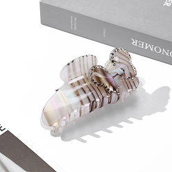 Серый Заколки для волос в форме когтей из ацетата целлюлозы, аксессуары для волос для женщин и девочек, рыба, серые, 110x55 мм