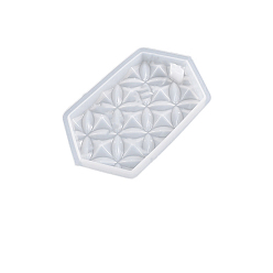 Arrow DIY Silicone Rhombus Pattern Geometrical Shape Pendant Molds, Car Freshie Mold, Resin Aroma Beads Casting Molds, Arrow, 95x58x10mm