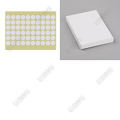 Белый 60шт. смоляной фитиль для свечей с двухсторонним клеем, для изготовления свечей своими руками, белые, 3x0.1 см