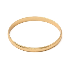 Золотой 304 Простые браслеты из нержавеющей стали для женщин и мужчин, ионное покрытие (ip), долговечный, золотые, внутренний диаметр: 2.15 дюйм (5.45 см)