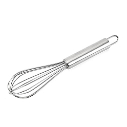 Нержавеющая Сталь Цвет Не тускнеет 430 венчик для взбивания яиц из нержавеющей стали, инструмент для выпечки своими руками, цвет нержавеющей стали, 225x45 мм