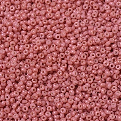 (RR4464) Duracoat Dyed Opaque Light Watermelon MIYUKI Round Rocailles Beads, Japanese Seed Beads, (RR4464) Duracoat Dyed Opaque Light Watermelon, 11/0, 2x1.3mm, Hole: 0.8mm, about 5500pcs/50g
