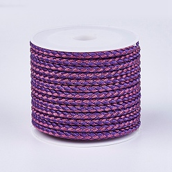 Фиолетовый Плетеный стальной трос, фиолетовые, 3 мм, около 5.46 ярдов (5 м) / рулон