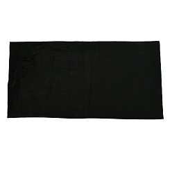 Черный Бархатная салфетка для полировки серебра для ювелирных изделий, прямоугольные, чёрные, 81.6x41x0.15 см