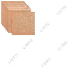 Сэнди Коричневый 20шт. квадратные пробковые листы, для кухонных ковриков под горячее, кубки, бюллетень, песчаный коричневый, 300x300x2 мм