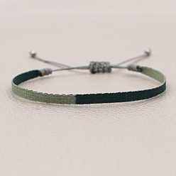 KZ-0047 Браслет для пары с богемным геометрическим узором и плетеной лентой в стиле ретро