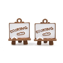 Верблюжий Подвески из эмали и сплава, стойки покрытие, окрашеные, подвески для мольбертов, без кадмия, без никеля и без свинца, верблюжие, 21x18x9 мм, отверстие : 1.8 мм