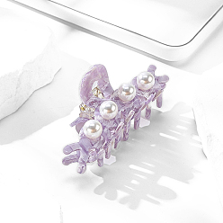 Лиловый Заколки для волос в форме когтей из ацетата целлюлозы, аксессуары для волос для женщин и девочек, сирень, 100x40 мм