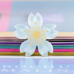 Light Sky Blue Translucent Resin Cabochons, for Hair Accessories, Glitter Cherry, Light Sky Blue, 26mm