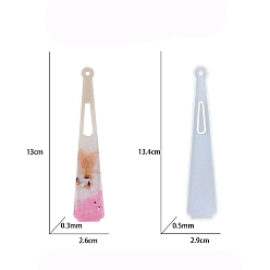 Triangle DIY Silicone Bookmark Molds, Decoration Making, Resin Casting Molds, For UV Resin, Epoxy Resin Craft Making, Triangle, 134x29x0.5mm
