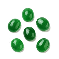 Малайский Нефрит Окрашенные натуральные малайзийские нефритовые кабошоны, овальные, 12x10x4.5 мм