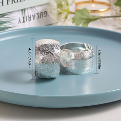 silver baby's breath Napkin ring napkin buckle hotel wedding table creative napkin ring stainless steel simple