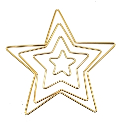 Звезда Железные обручи, макраме кольцо, для рукоделия и тканой сетки / полотна с перьями, звезда, 50 мм