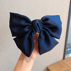 4# Navy Blue - Spring Clip Милая заколка для волос в стиле Лолита с большим красным бантом - в японском стиле, пружинный зажим.