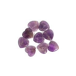 Amethyst Natural Amethyst Healing Love Heart Stones, Pocket Palm Stones for Reiki Ealancing, 20x20x6mm