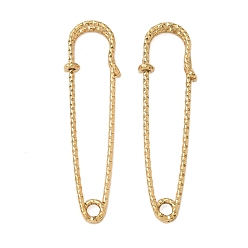 Золотой 304 булавки из нержавеющей стали для броши, булавки для килта с четырьмя петлями для изготовления лацканов, ионное покрытие (ip), золотые, 50x14x5 мм, отверстие : 3 мм