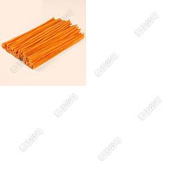 Темно-Оранжевый 100шт. плюшевые палочки своими руками, стебли синели, трубочисты, материал для детских поделок, темно-оранжевый, 300x6 мм