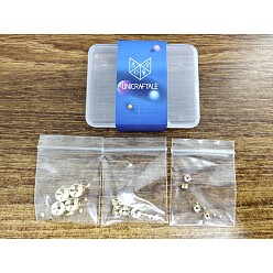 Golden Unicraftale DIY Bead Making Kits, Including 304 Stainless Steel Beads Rhinestone Settings and Pointed Back Crystal Glass Rhinestone, Golden, Beads Settings: 4mm/6mm/8mm, Hole: 1~1.8mm, 12pcs/box