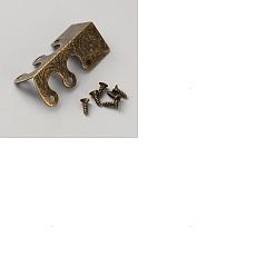 Античная Бронза 16шт. железный уголок-протектор, Защитные кромки для ящика с мебелью, с винтом 96 шт., античная бронза, 48.5x25.5x12.5 мм