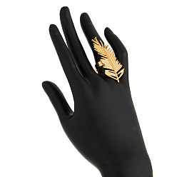 Золотой Кольца из сплава, с имитацией жемчуга, перо, золотые, внутренний диаметр: 18 мм