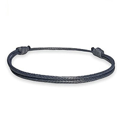 navy blue Minimalist DIY Bracelet with 1.5mm Waxed Cord - European and American Style