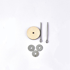 Цвет Древесины Аксессуары для вращающихся суставов куклы, с деревянными шайбами, вращающиеся деревянные соединения для изготовления кукол своими руками, деревесиные, 45 мм