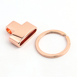 Rose Gold Disassembled Alloy Purse Chain Connector Ring, Bag Replacement Accessorieas, Rose Gold, 4.6x2.3cm, Hole: 25mm, Inner Diameter: 0.4x2.2cm