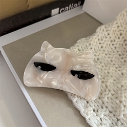 Светло-коричневый Заколки для волос из ацетата кошачьих когтей, для девочек детей, загар, 64x36 мм