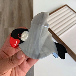 Серый Заколки для волос в виде когтей из ацетата птиц, для девочек детей, серые, 88x65 мм