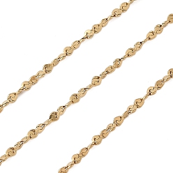 Золотой 304 цепи из нержавеющей стали, пайки, золотые, 1x0.4 мм